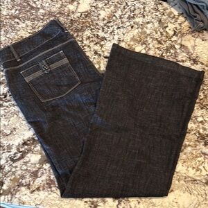 White House Black Market Dark Denim Flare Jeans